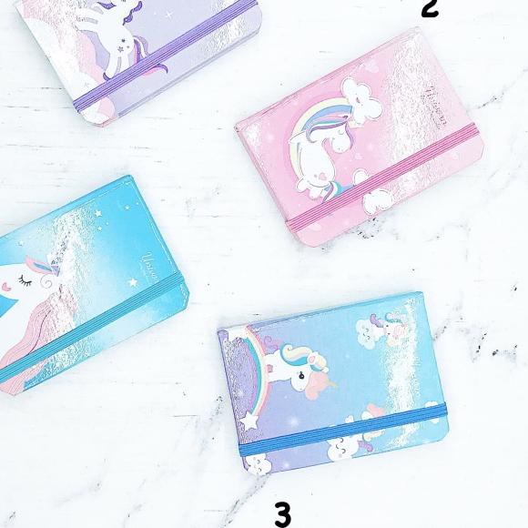 

✬ Buku notes mini unicorn karet ✶