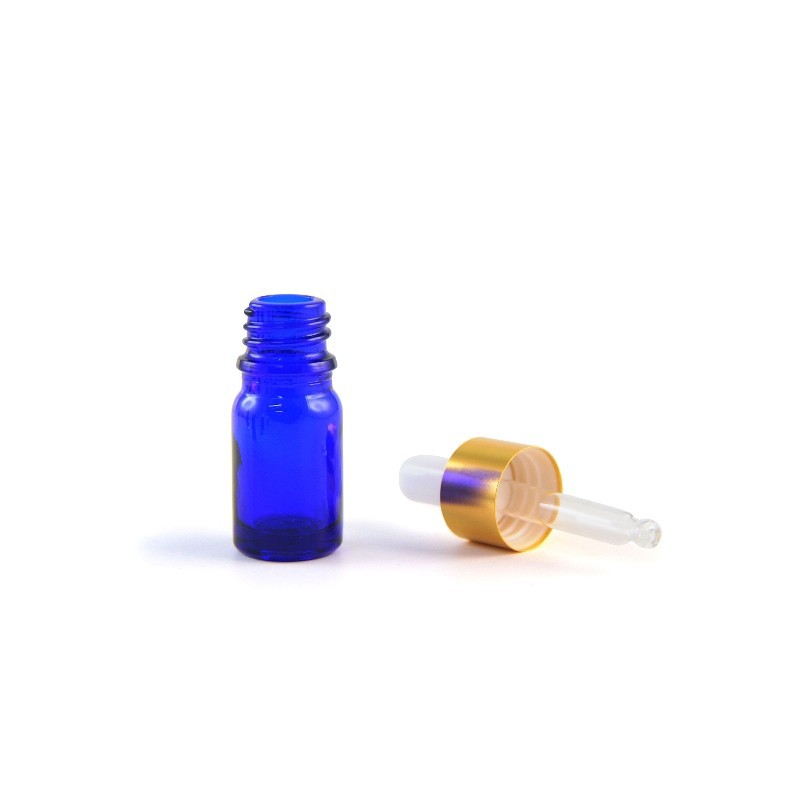 Botol Pipet Mini Warna Biru 5 ML / Botol Serum / Botol Vitamin / Botol Propolis / Botol Murah