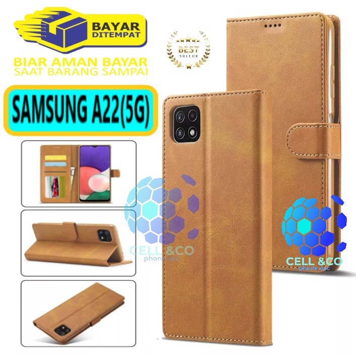 Flip cover SAMSUNG A22 5G NEW 2021 Flip case buka tutup kesing hp casing flip case wallet