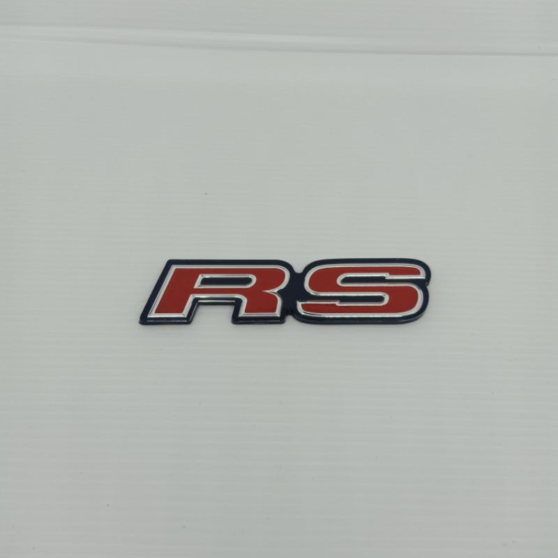 Emblem Logo RS HONDA / Lambang RS merah original