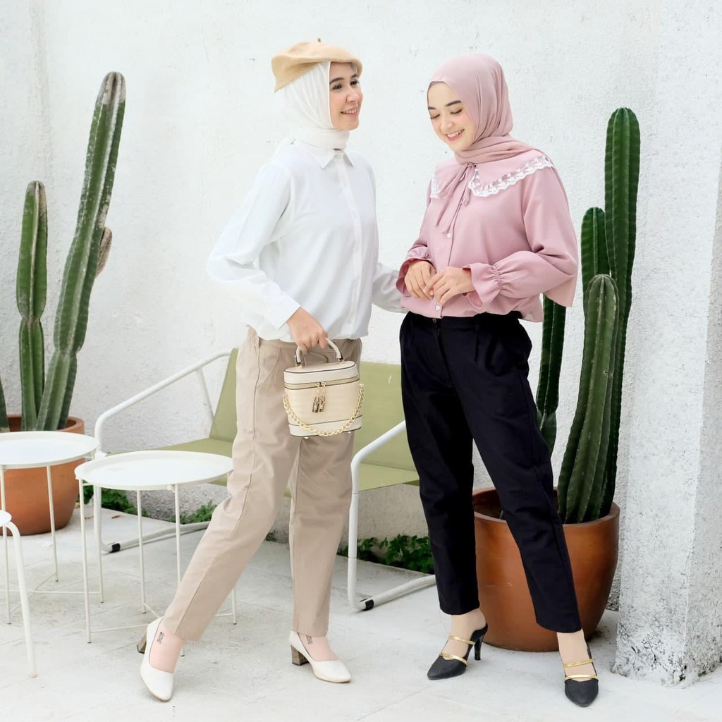 GIO PANTS / CELANA WANITA / CELANA KERJA / LINEN