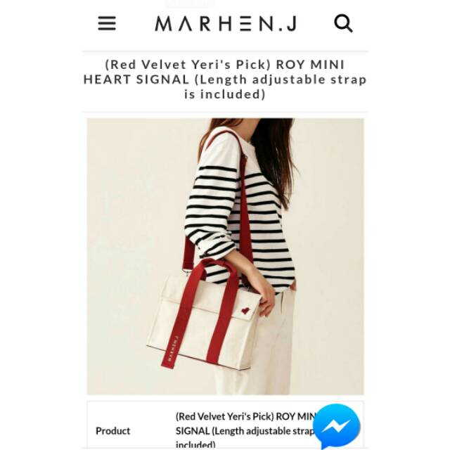 MARHEN J 100% ORIGINAL MARHEN.J ROY MINI HEART SIGNAL - tas korea ready stock