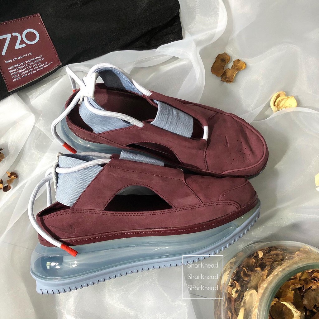 Sepatu Model Nike Air Max Ff 720 Sol Tebal Warna Burgundy | Shopee Indonesia