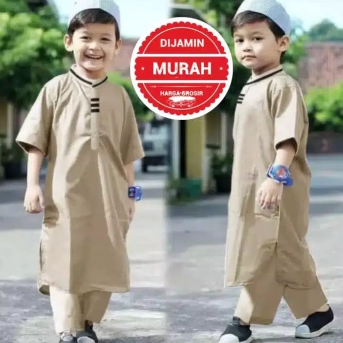 Baju Koko Anak Pakistan / Kurta Anak Pakistan 1-10 Tahun / Baju Muslim Anak