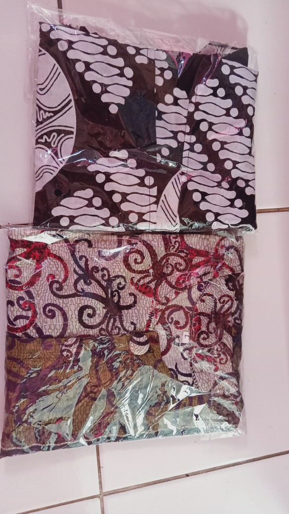 Batik Dolby Dolbi Dobby Doby Tenun Sutra Tulis Katun Atbm Baron Atasan Batik Wanita Sogan Srg308