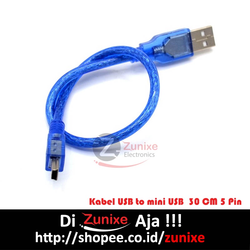 KABEL MINI USB FTDI UNTUK ARDUINO NANO STICK PS3 DAN HARDISK EXTERNAL 5 PIN 30CM