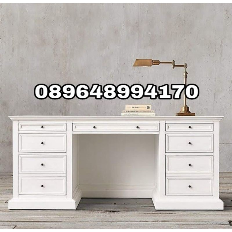 meja kantor jati Jepara meja direktur kayu jati