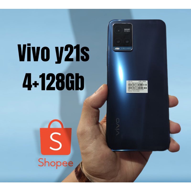 Jual Handphone second VIVO Y21s 4/128 /HP bekas / seken vivo y21s mulis