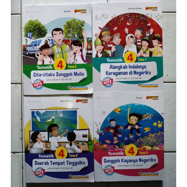 Tematik SD Kelas 4 Tema 6 7 8 9 K13 Revisi Platinum Tiga Serangkai