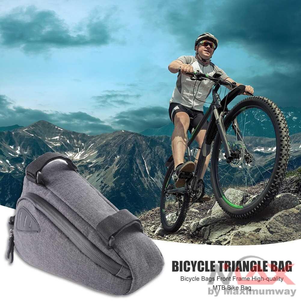 Tas Sepeda Serbaguna Triangle Frame Bag Pouch - ROS-12657 Warna Hitam