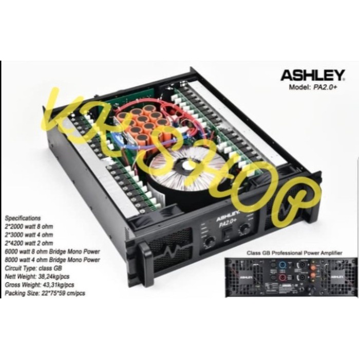 POWER AMPLIFIER ASHLEY PA2.0+ / PA 2.0+ / PA 2.0 PLUS CLASS GB