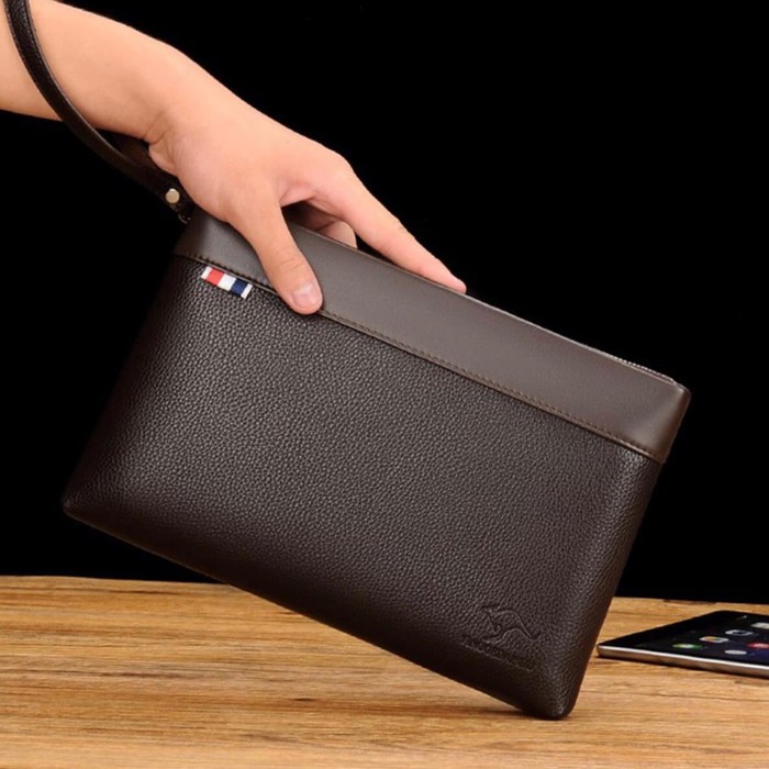 Cv59 Cn46 Tas Tangan Pria Handbag Jinjing Pegang Pestaa Kulit Clutch Cowok Hand Bag B Clutch Pria /