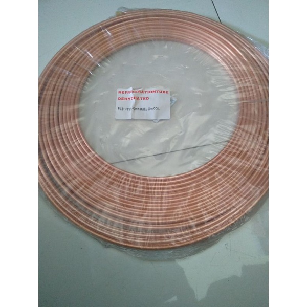 Pipa tembaga 1/4 X 0.40mm Jual per meter