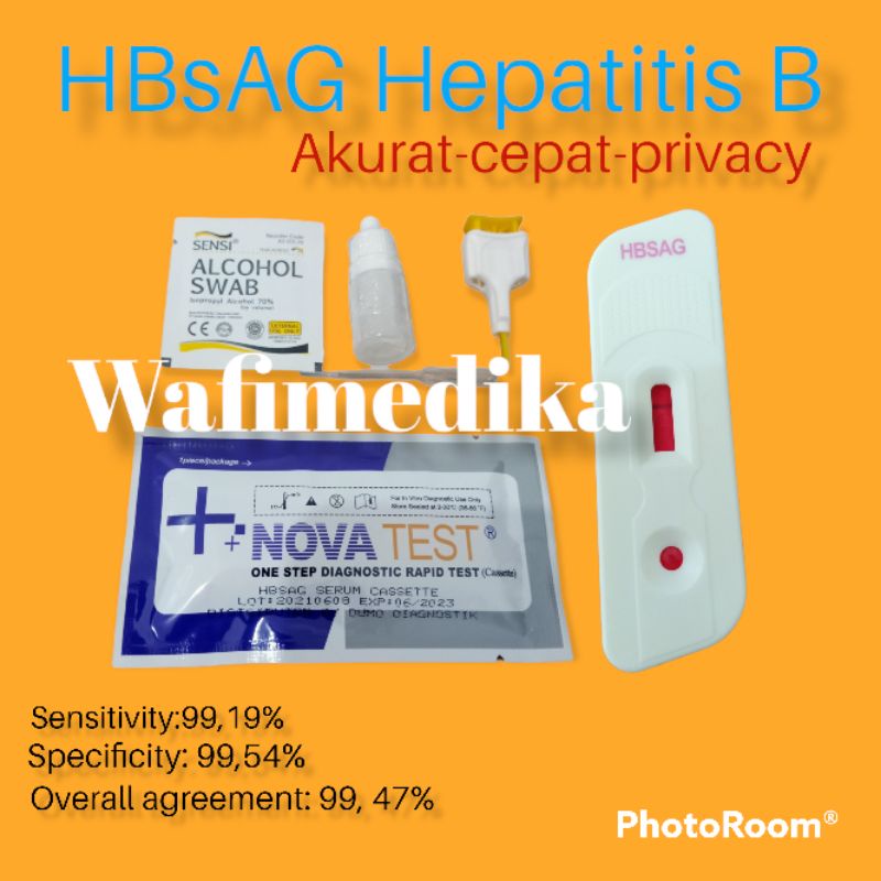 Alat tes Hepatitis B HBsAG satuan/ecer Novatest
