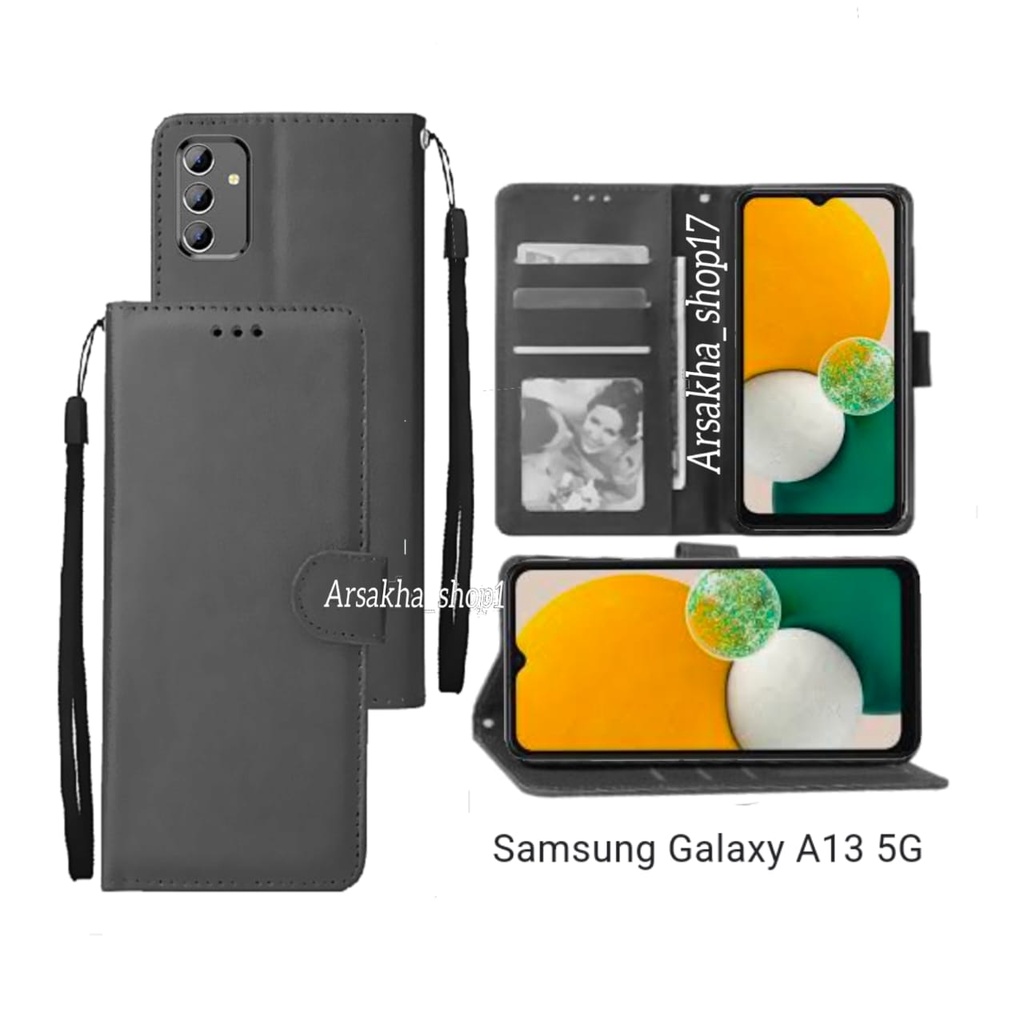 Casing HP Samsung Galaxi A13 5G Soft Case  Flip Cover Leather Premium Sarung Buku HP