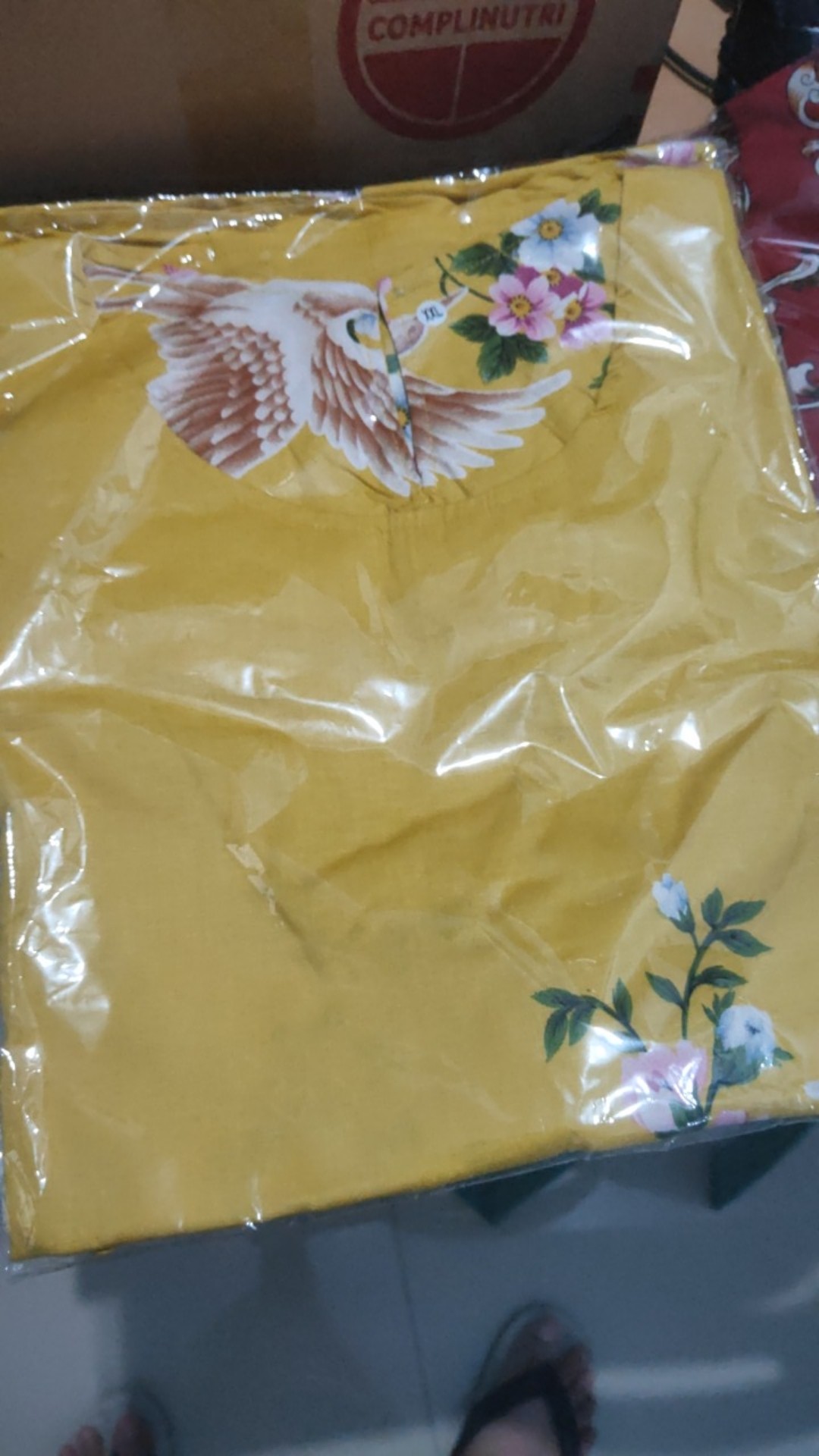 Set Batik Bangau Cotton Stretch Xl Dan Xxl
