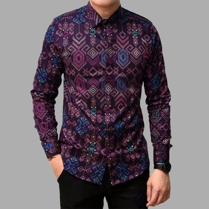 DGM Fashion New Arrival Distro Batik Pria Bordir Sogan Batikaf Notoarto Batik Ipnu-Ippnu Hem Pria-4814