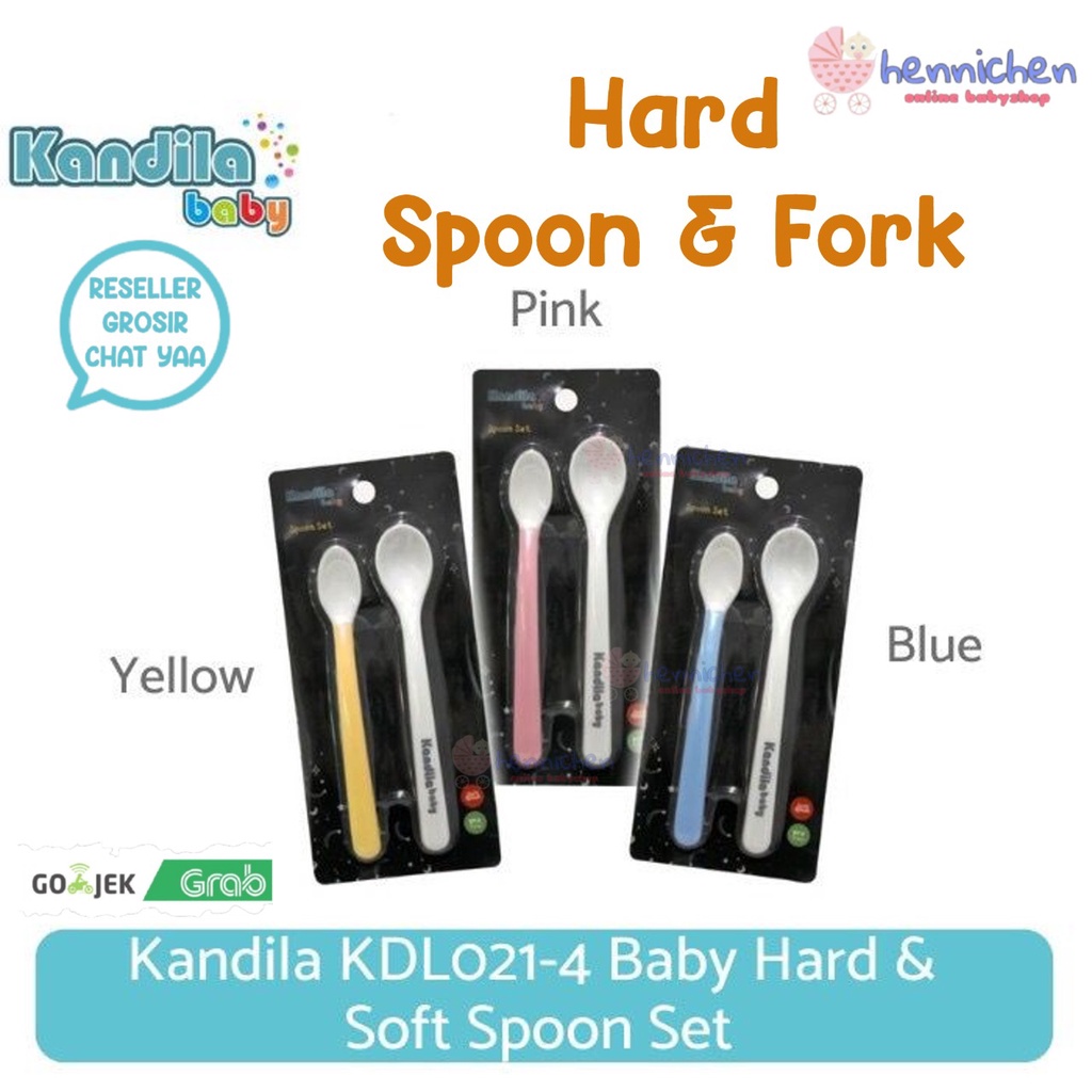 KANDILA BABY HARD &amp; SOFT SPOON SET SENDOK MAKAN BAYI SET PERALATAN MAKAN BAYI KDL021-4 KDL021-5 KDL021-6 KDL021-8