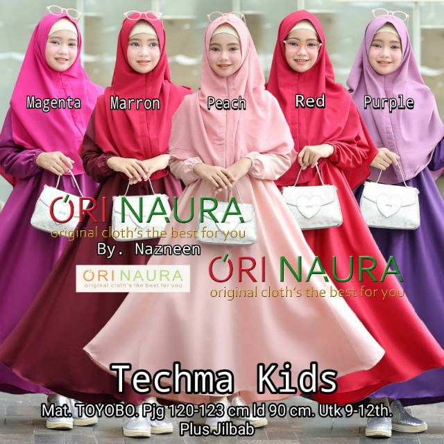 Gamis Set Syari Techma Syari Kids By Naura