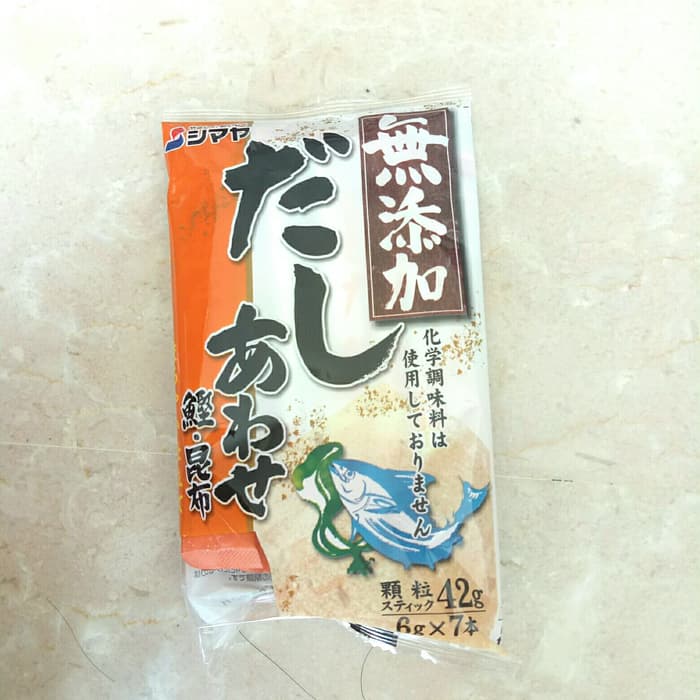 

PRODUK TERBAIK - SHIMAYA AWASE KONBU KATSUO DASHI - NON ADDITIVES 42 GRAM
