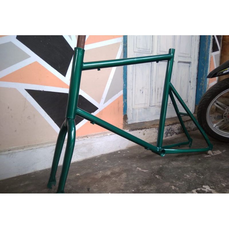 Frameset Minivelo hijau Rims 22 U Brake / V Brake / Disk Brake