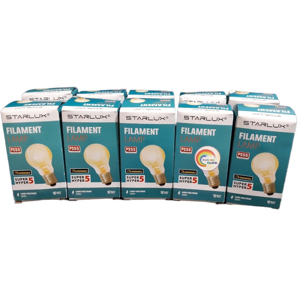 Paket 10 Pcs Starlux Lampu Pijar 5 Watt - Cahaya Kuning