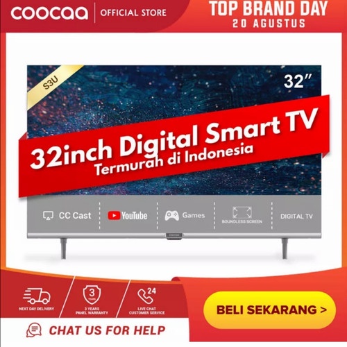 COOCAA 32 inch Digital Smart TV (Coocaa 32S3U) TV Coocaa