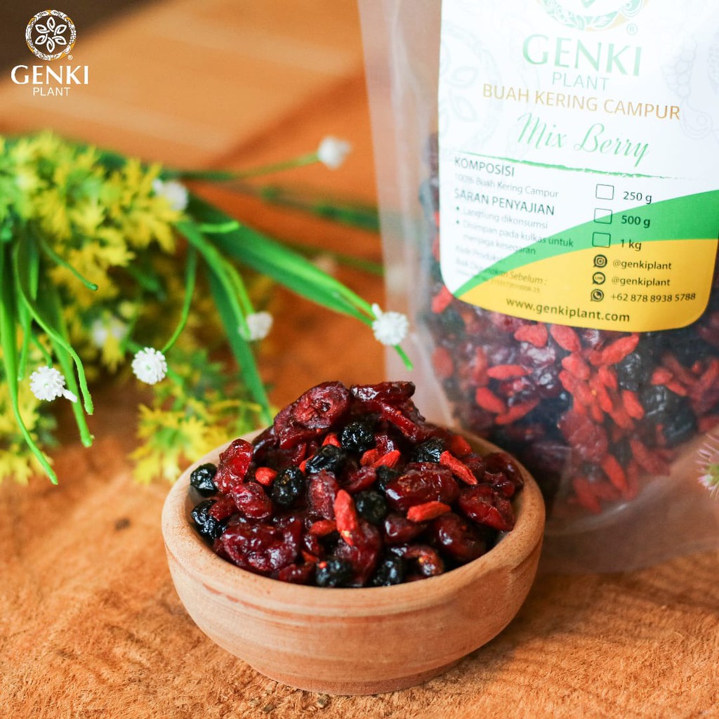 

Genki Plant Cemilan Buah Kering / Mix Berry - 250 g