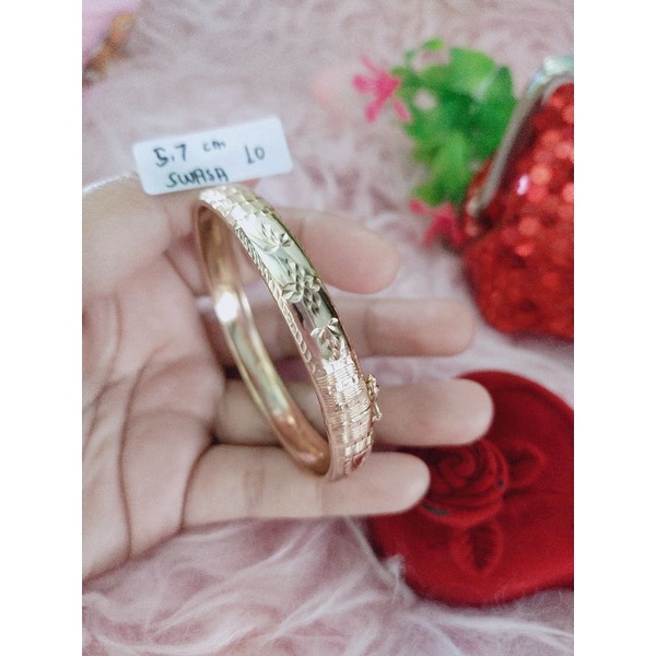 Emas Swasa Gelang Pipa Hollow Terbaru!!! Replika Emas Asli Kuningan Lapis Emas