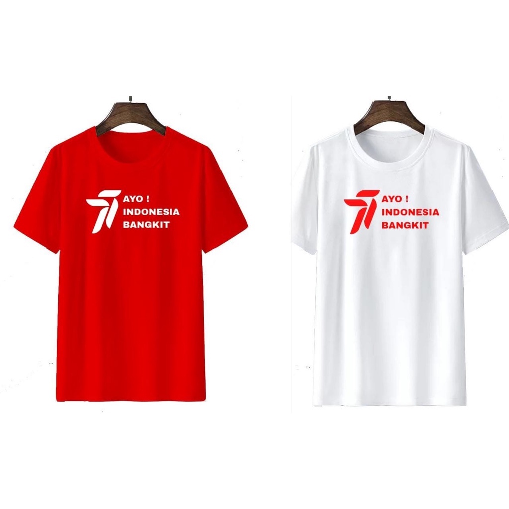 KAOS AGUSTUSAN AYO INDONESIA BANGKIT  / KAOS HUT RI 77 /BAJU 17 AGUSTUS 1945 2022