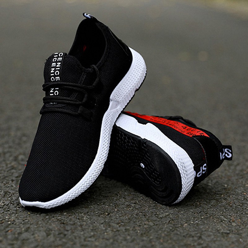 Highland Sepatu Pria Casual Sneakers Tali Fashion Terbaru Sepatu Running Sekolah Kerja KSP103