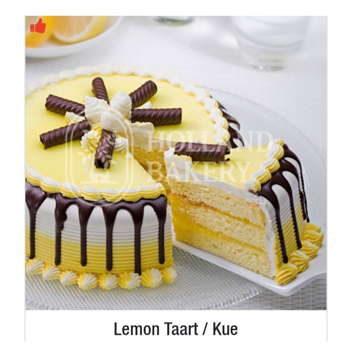 

Holland Bakery-Lemon Cake 19 cm (khusus pengiriman via grab)