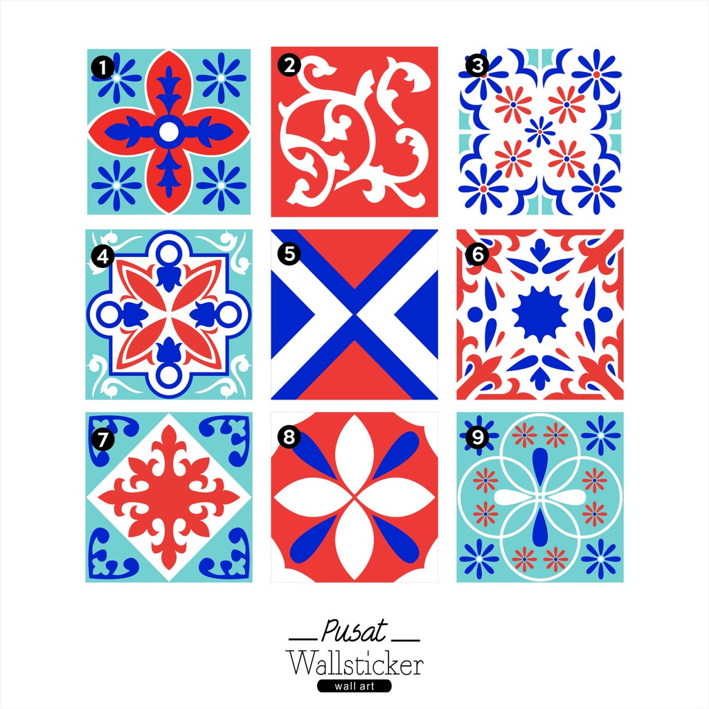 STIKER TEGEL / STIKER LANTAI / KERAMIK Motif 51