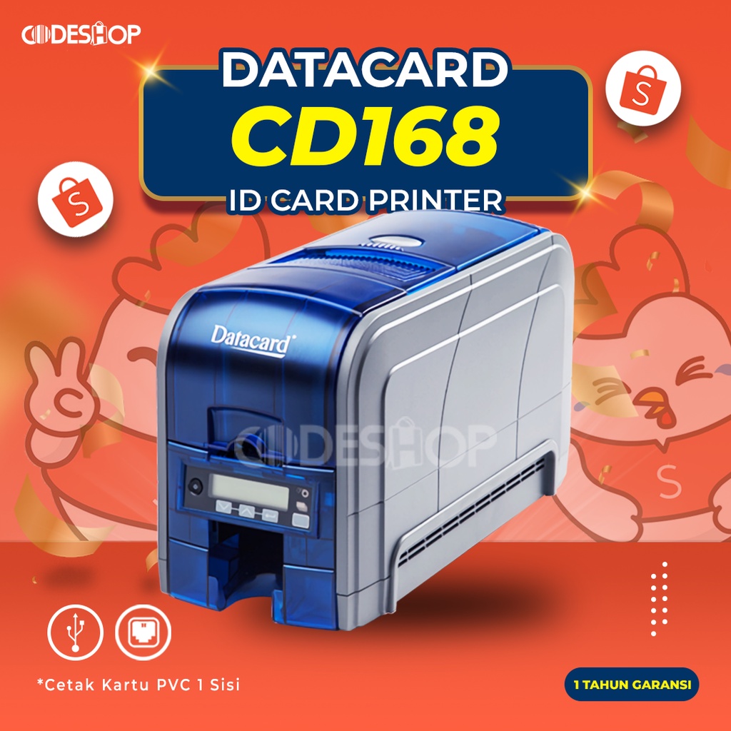 Datacard CD168 Printer Cetak Kartu Satu Sisi