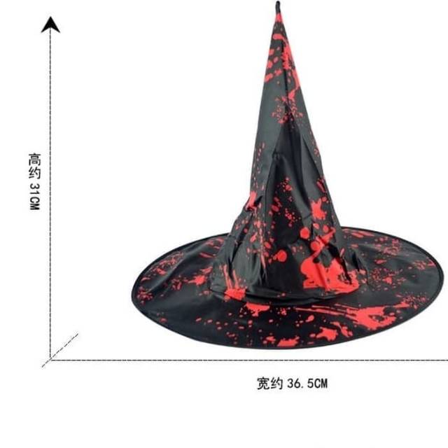 Topi Witch Darah Murah Cosplay Kostum Halloween Seram Baju Hantu Murah