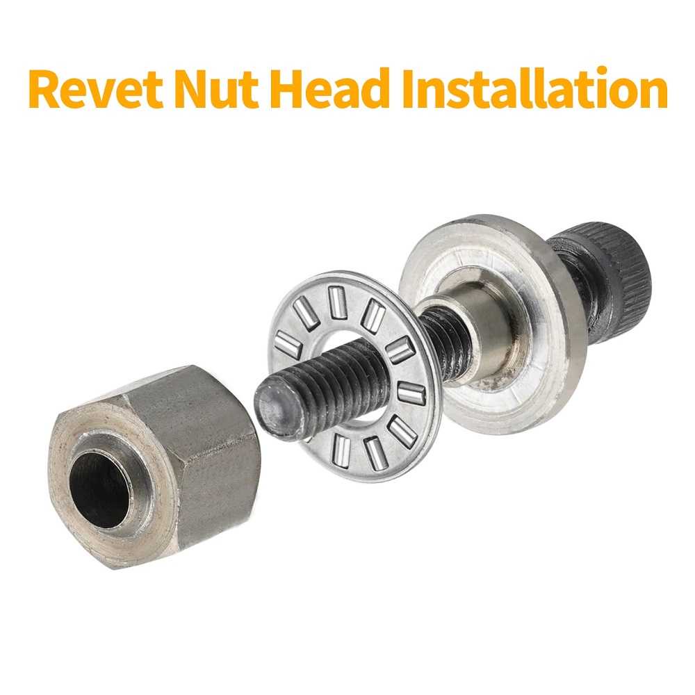 TD - PKK HIFESON Kepala Hand Rivet Nut Gun Manual Riveter Rivnut 3 PCS - RH02