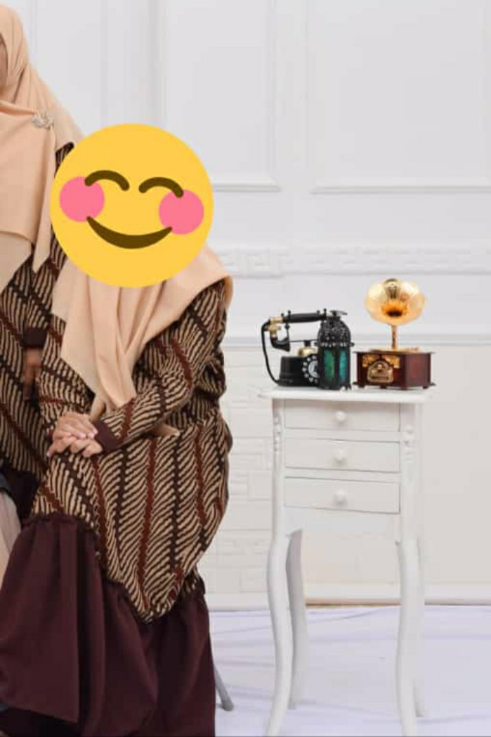 Gamis Meisya Rempel Lurus Batik Halus Kekinian