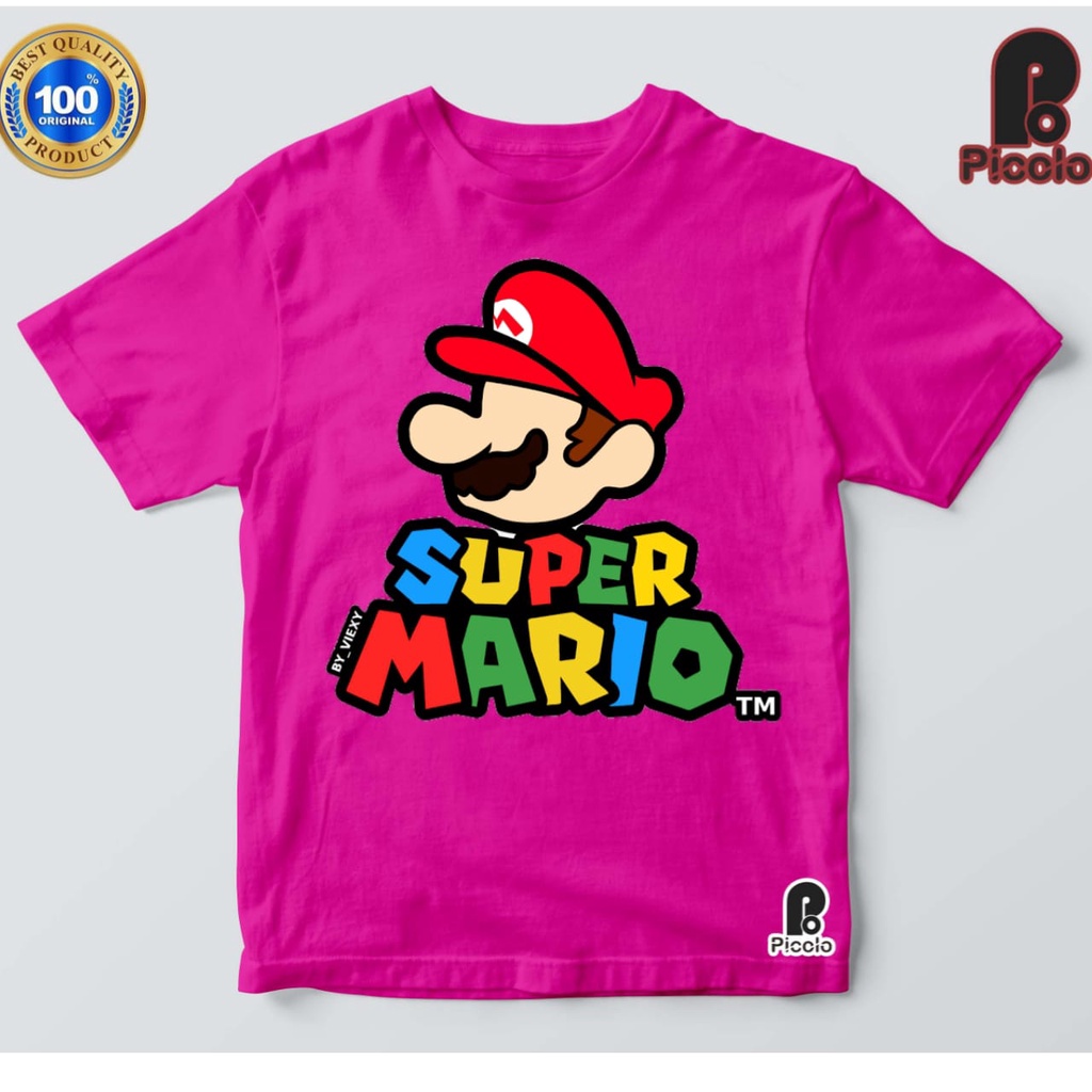 BAJU ANAK KAOS ANAK SUPER MARIO BAHAN PREMIUM