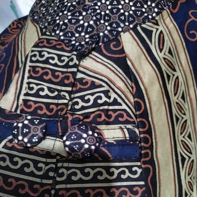 Batik Wanita Kekinian Blouse Batik Brokat Batik Kombinasi