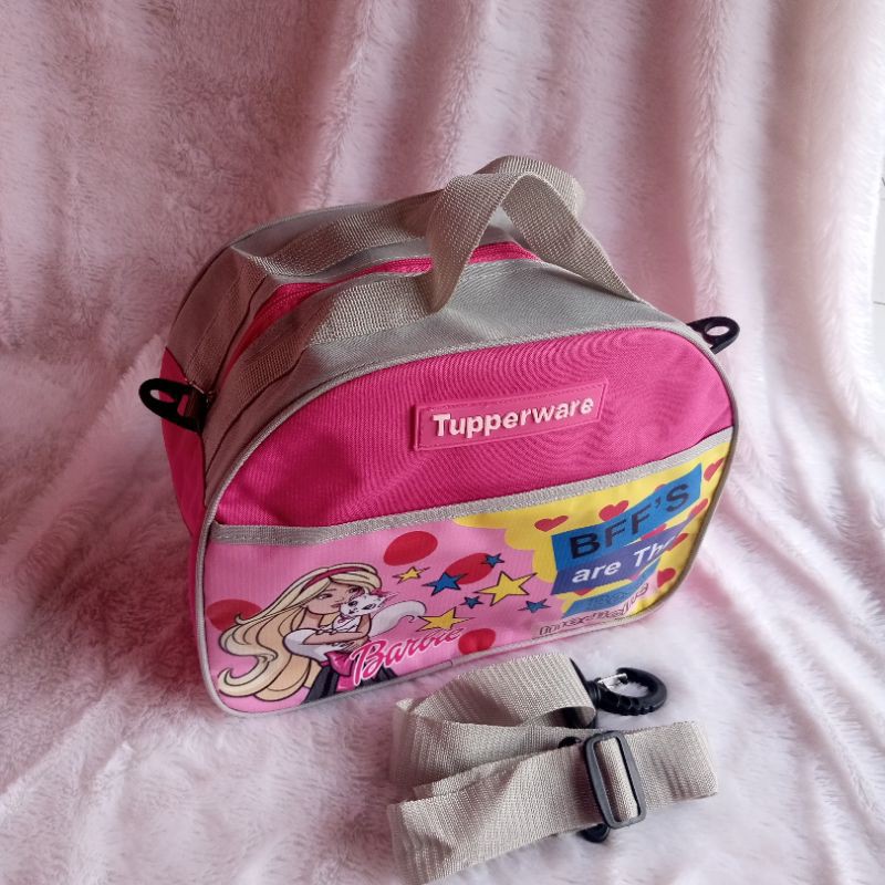 Tas Barbie BFF Tupperware ( Cap Tulisan Tupperware asli Karet) / tas tupperware