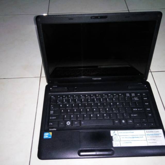 Laptop toshiba core i3 c640 kondisi bekas berkualitas