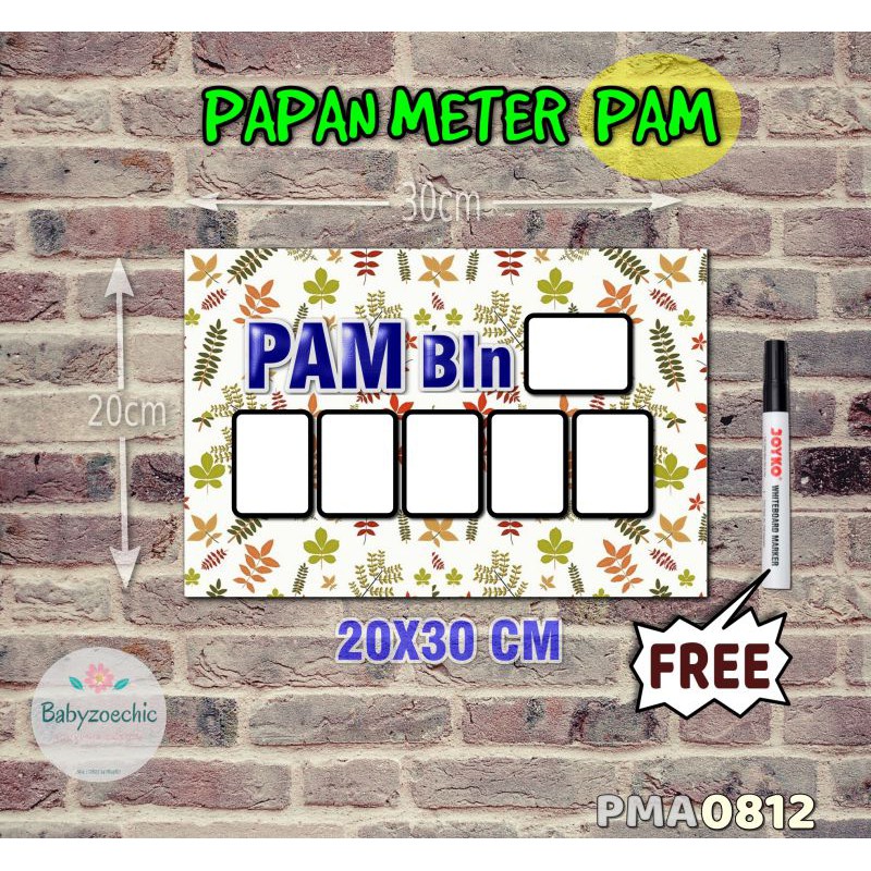 

Zoe Papan Meter Listrik PLN PAM motif Unik - Flower 12
