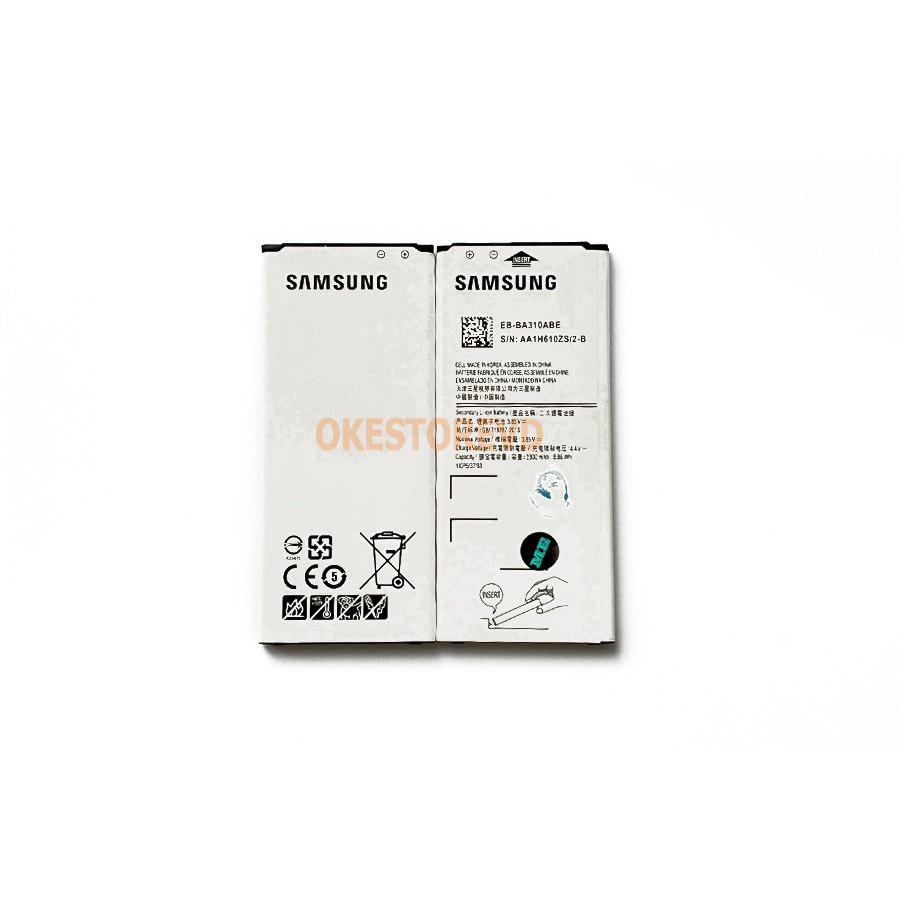 BATERAI SAMSUNG / SAMSUNG A310F / A3 2016 / A310 2016 / BATRE / BATTERY / BATERE