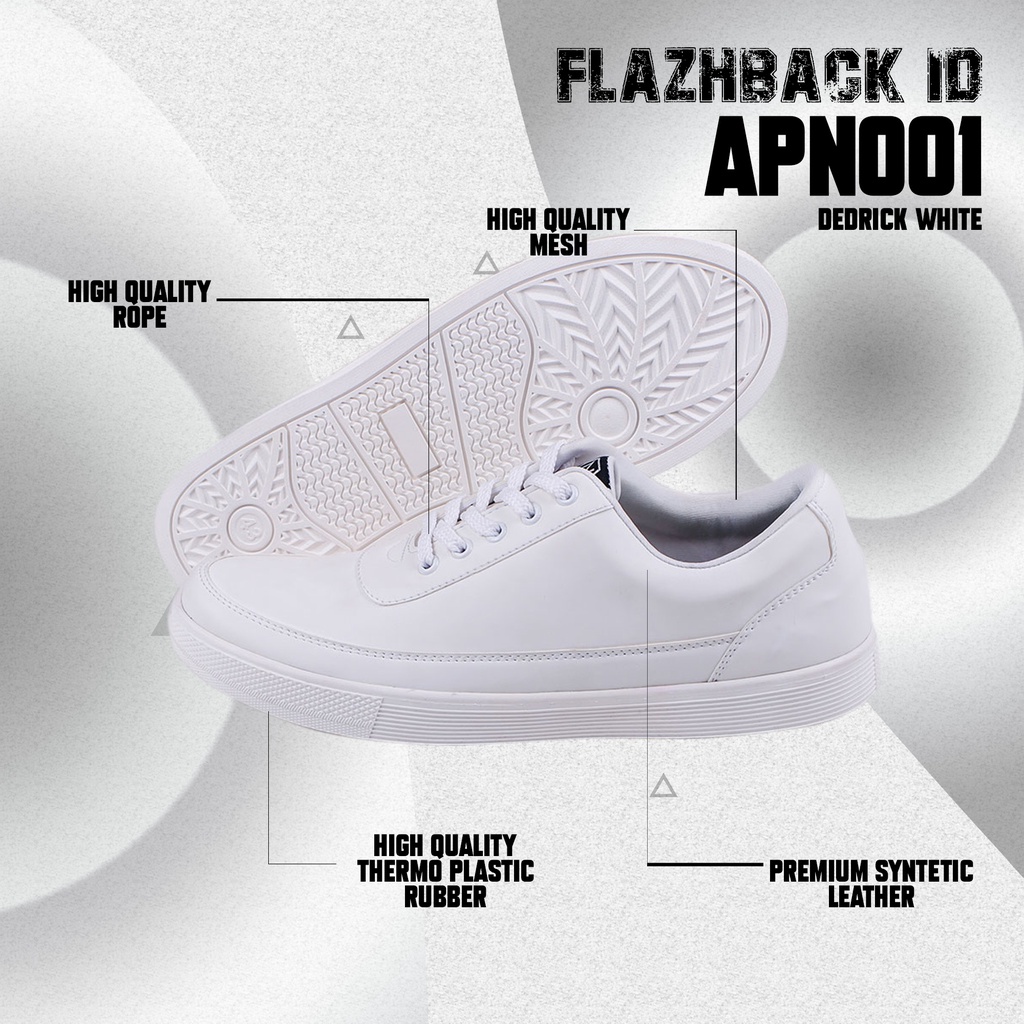 【COD】 Sepatu Sneaker Pria Warna Putih Sepatu Casual Kulit Sepatu Sekolah Gaya Korea Sepatu Kets Pria