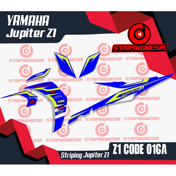 Striping Stiker Motor Yamaha Jupiter Z1 Racing Road Race Variasi Aksesoris Semi Full Body