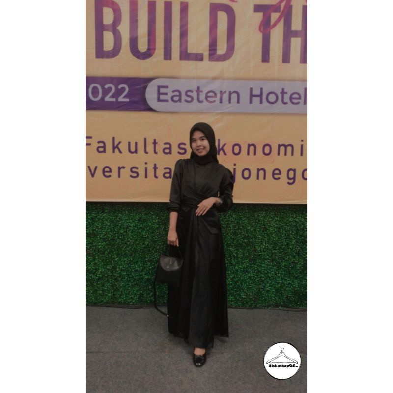 ZALWA GAMIS SATIN | DRESS SATIN PREMIUM