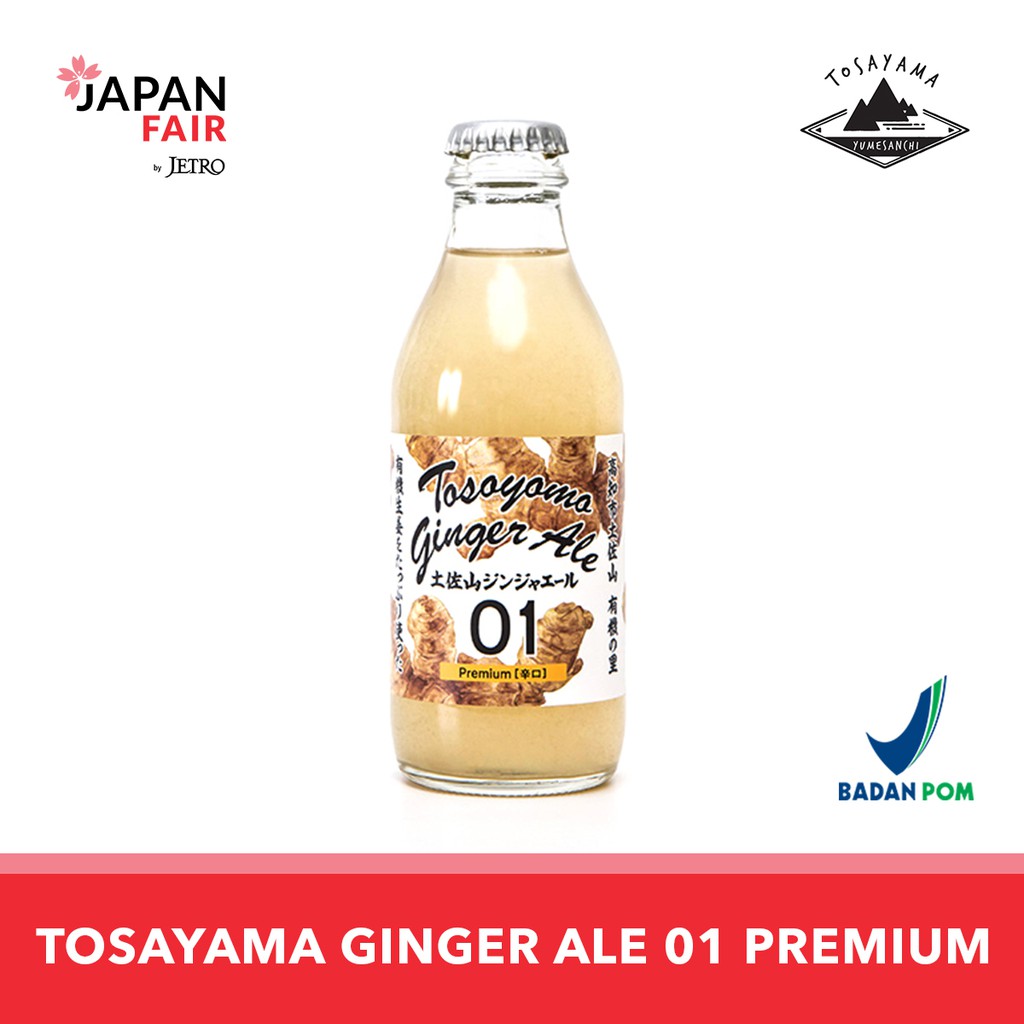 Minuman Tosayama Ginger Ale 01 Premium Jahe organik