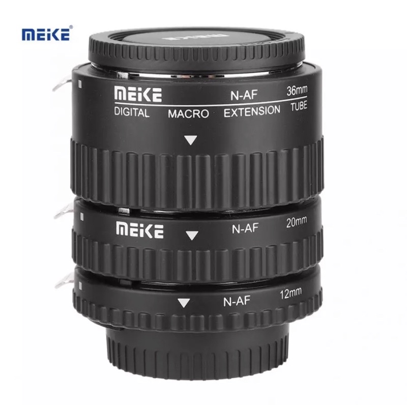 Meike Nikon DSLR AF Autofocus Macro Extension Makro Tube Ring Set ABS Plastic 1.022.0012 MK-N-AF1-BL