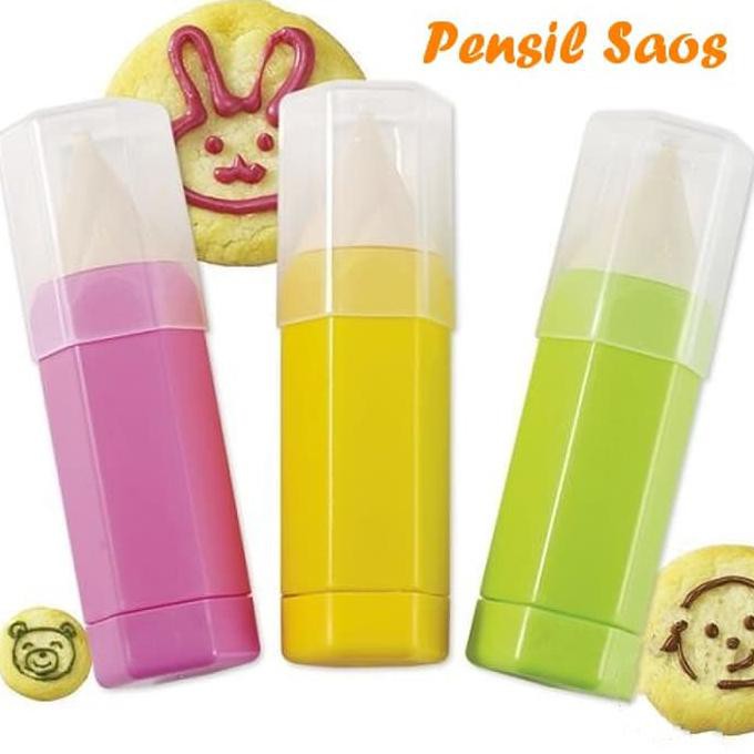 

Pensil Saos (Dapat diisi saos atau coklat untuk menggambar makanan)