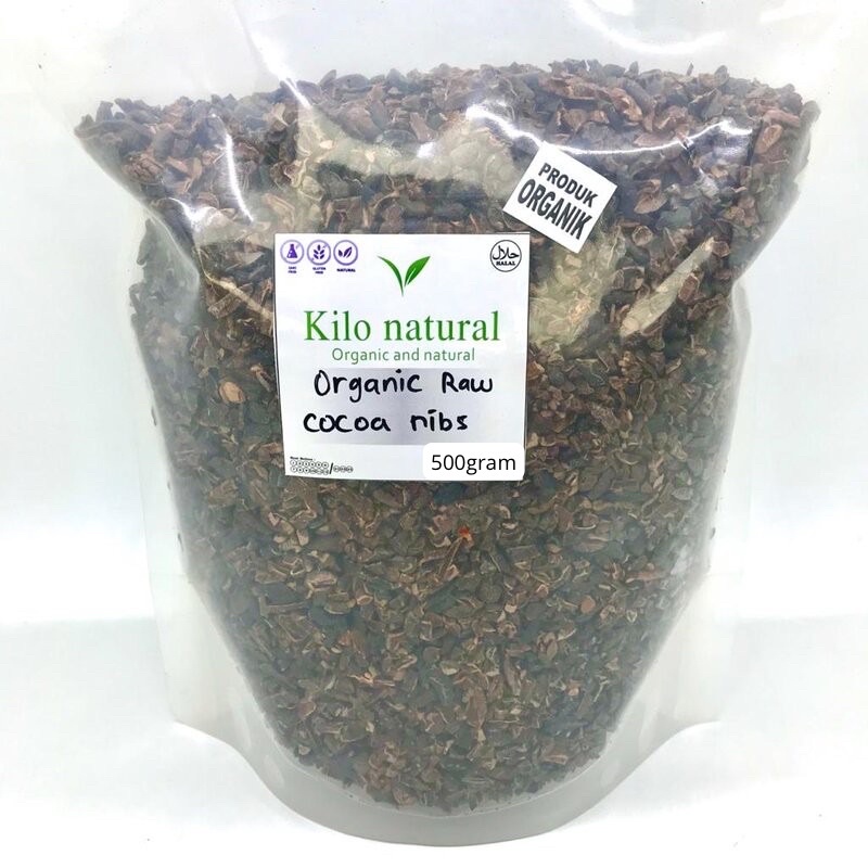 

ORGANIC RAW CACAO NIBS 500Gr / COKLAT NIBS 500Gram